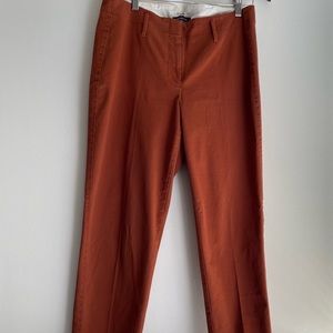 Womens Lands End Fit 2 Size 10 Copper Brown Pants